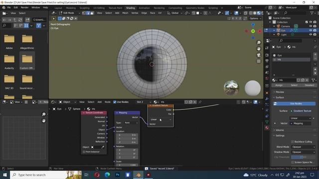 How to Make Procedural Stylized cartoon eye texture in Blender (in EEVEE) | Animatable Iris Texture смотреть онлайн