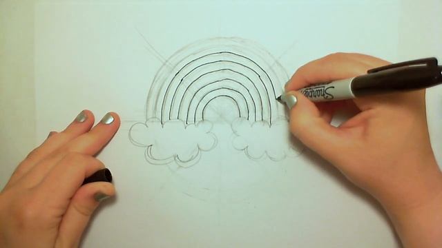 Learn How to Draw A Perfect Pretty Rainbow, Easy! -- iCanHazDraw! смотреть онлайн
