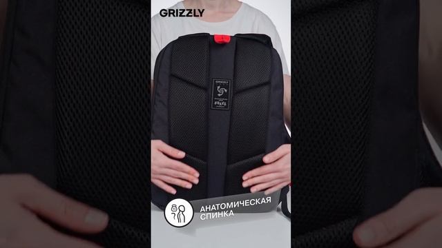 Рюкзак с карманом для ноутбука 15", анатомической спинкой, для мальчика, RU-332-2 от GRIZZLY смотреть онлайн
