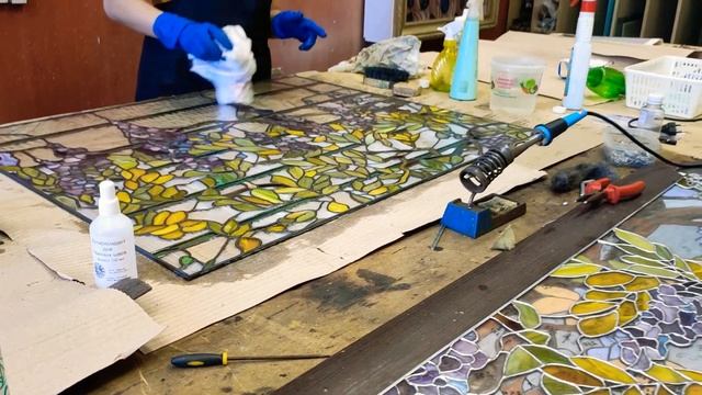 Патинируем настоящие витражи. Витраж треснул в нескольких местах смотреть онлайн