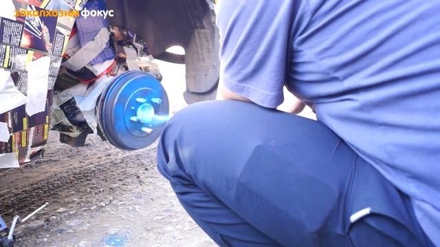 Как покрасить тормозные барабаны на автомобиле #заколхозимфокус смотреть онлайн