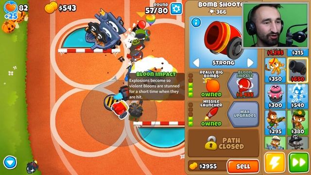 Bloons TD6 - 4 Player Challenge - Tier 5 Bomb Tower смотреть онлайн