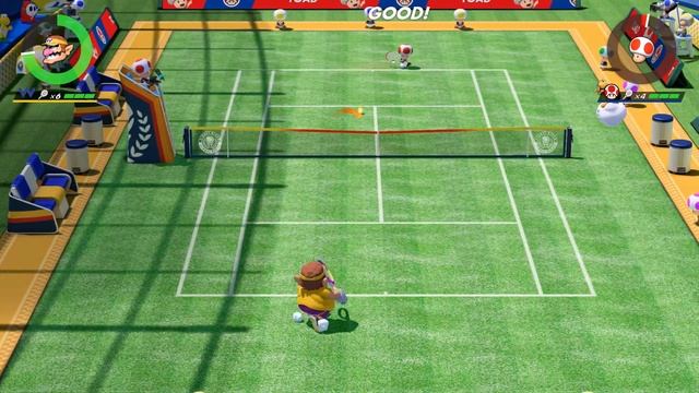 Mario Tennis ACES - Tournament | Gameplay Walkthrough | Wario's Champion смотреть онлайн