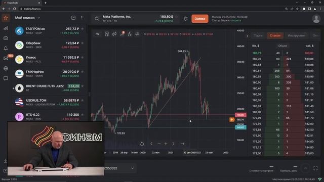 Дневной обзор на 25 мая / ФИНАМ смотреть онлайн