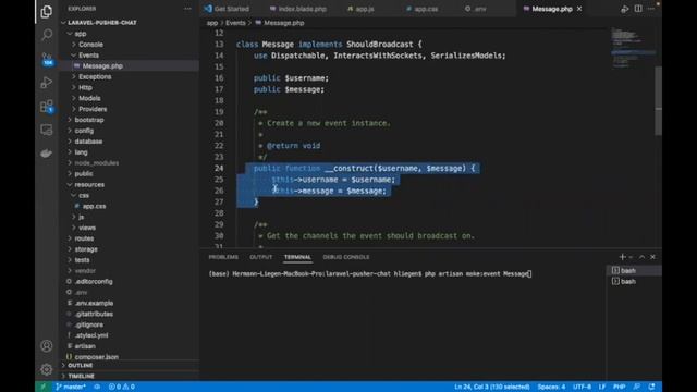 Creating a Chat App Using Laravel and Pusher смотреть онлайн