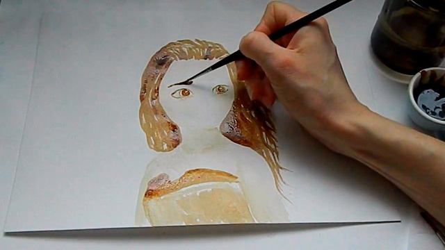 ? Кофейный рисунок "Моана" / How to draw coffee sketch Moana смотреть онлайн