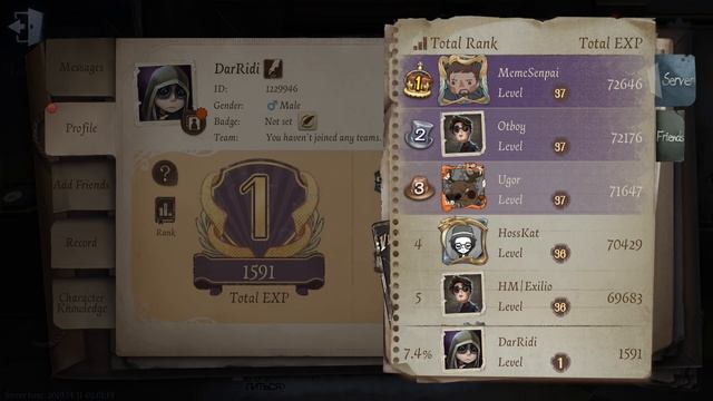Identity V открытие, играем за наемника, Identity 5 Mercenary! новая карта