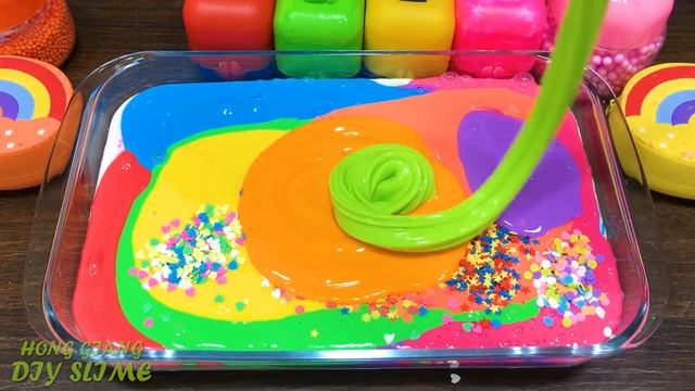 RAINBOW Slime ! Mixing Random into GLOSSY Slime ! Satisfying Slime #1321 смотреть онлайн