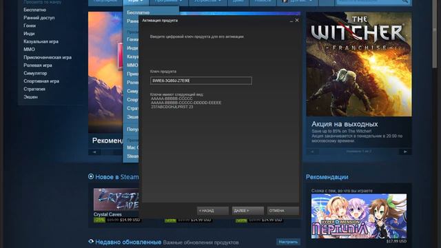 Моя случайная игра в Steam.