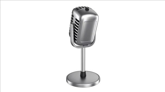 Microphone 3D model смотреть онлайн