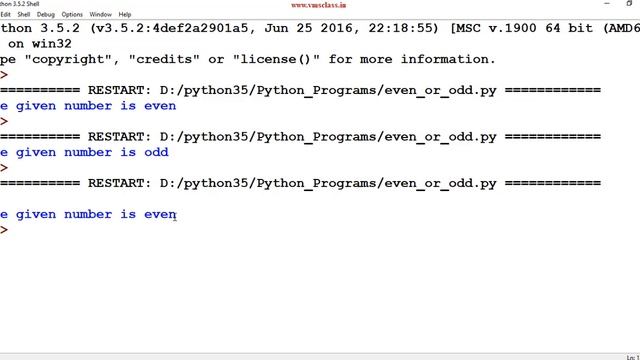 Python Program to check the given number is even or odd смотреть онлайн