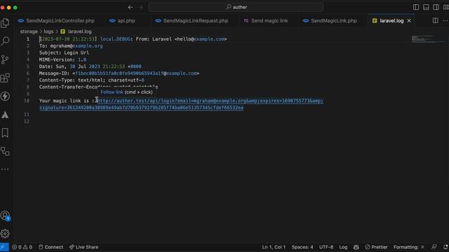 Simple Code Snippets : Laravel Passwordless Authentication . смотреть онлайн