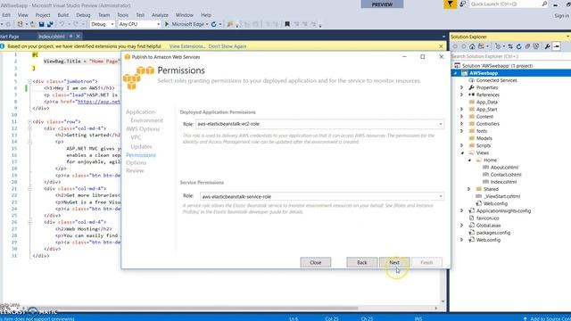 Deploying ASP.NET MVC Web application to AWS using Visual Studio 2017 смотреть онлайн