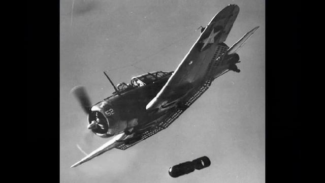 Japanese Zero fighters vs American Wildcat fighters and Dauntless dive bombers смотреть онлайн