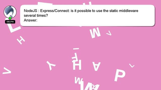 NodeJS : Express/Connect: is it possible to use the static middleware several times? смотреть онлайн
