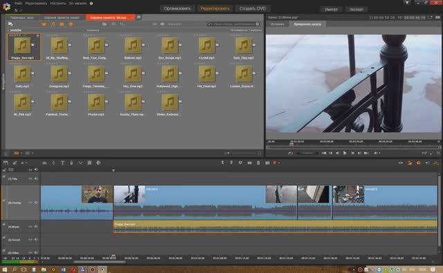 Pinnacle Studio 20. Работа со звуком. смотреть онлайн