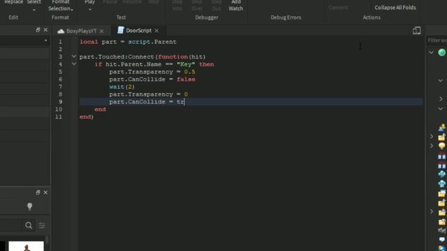 Roblox Studio - HOW TO MAKE A KEY UNLOCK A DOOR смотреть онлайн