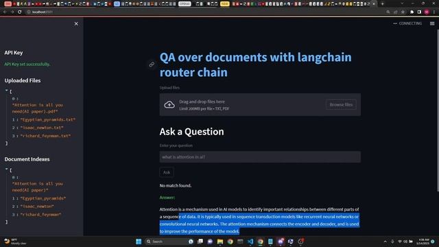 QA over documents with Auto vector index selection with Langchain router chains. смотреть онлайн