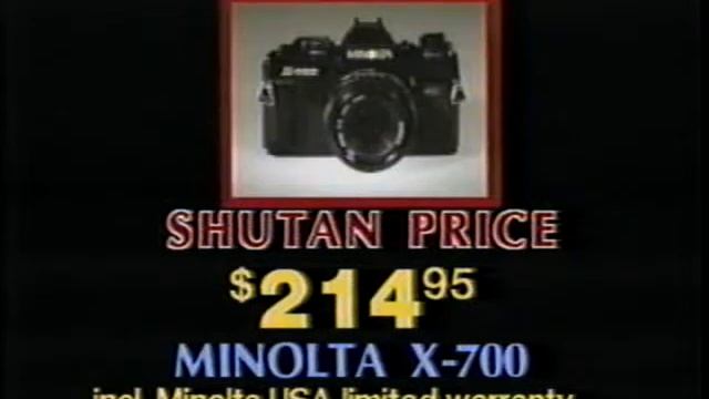 Minolta X-700 TV Commercial Shutan Camera 1984 смотреть онлайн