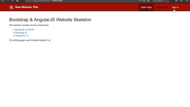 Web 2.0 Site - Customization AngularJS / Bootstrap website смотреть онлайн