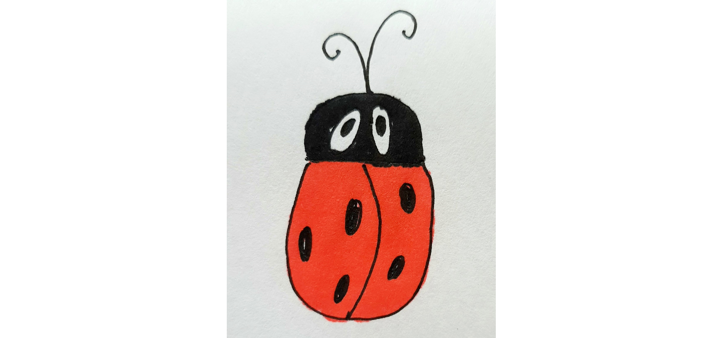 Как просто нарисовать божью коровку смотреть онлайн