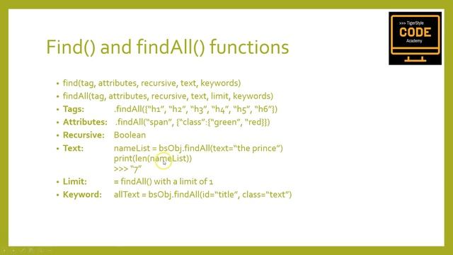 Python Web Scraping Tutorial 6 - BeautifulSoup4 & find() and findAll functions смотреть онлайн