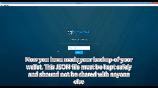 How to backup your BitShares wallet in a JSON file смотреть онлайн