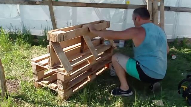 Мебель из поддонов своими руками.. смотреть онлайн