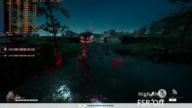 Test back 4 Blood on RX470 and Ryzen 5 1600 смотреть онлайн