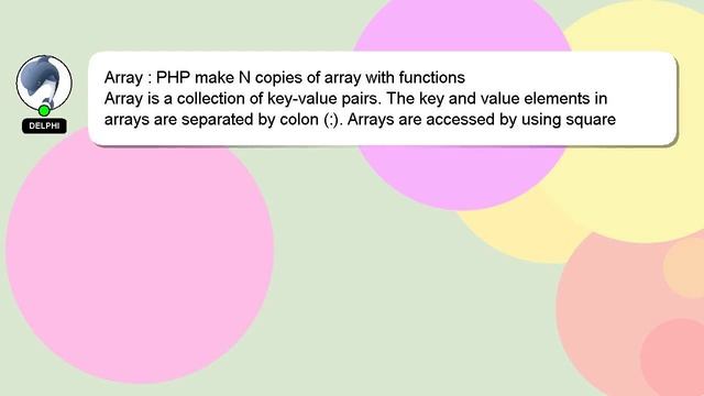Array : PHP make N copies of array with functions смотреть онлайн