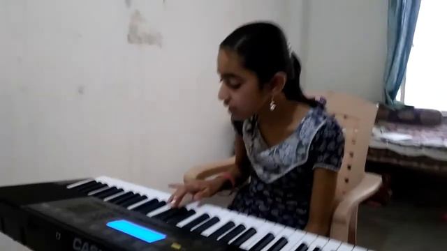 Samyaka playing Sargam on Casio ctk 860 in смотреть онлайн