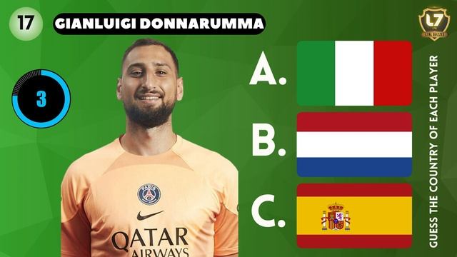 GUESS THE COUNTRY OF EACH PLAYER - Quiz Soccer - FOOTBALL CHALLENGE смотреть онлайн