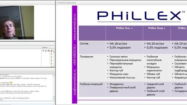 Ava Medical. Вебинар по филлерам Phillex.