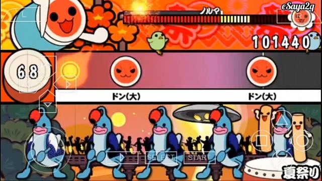 1/34 - Natsu Matsuri (夏祭り) J-POP |Taiko No Tatsujin: Portable| Emulador PPSSPP смотреть онлайн