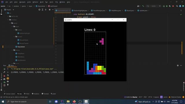 tetris made with java version 1 смотреть онлайн
