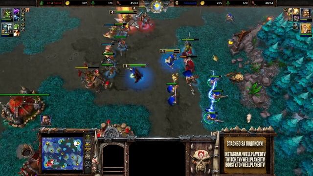 Неожиданная стратегия (Паладин): Fish (Hum) vs Focus (Orc) Warcraft 3 Reforged смотреть онлайн