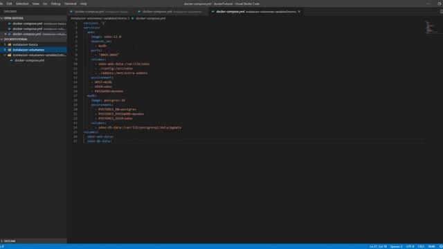 Instalación de Odoo a través de docker compose customizando volúmenes смотреть онлайн