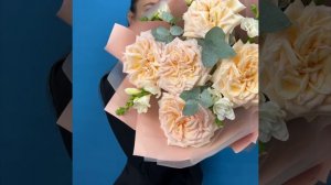 Букет из Японских роз Принцесса Майя. Авторский букет 548. Leora Flowers дом цветочной моды