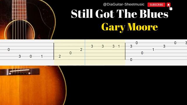 Still Got The Blues Gary Moore Fingerstyle Guitar Tutorial TAB смотреть онлайн