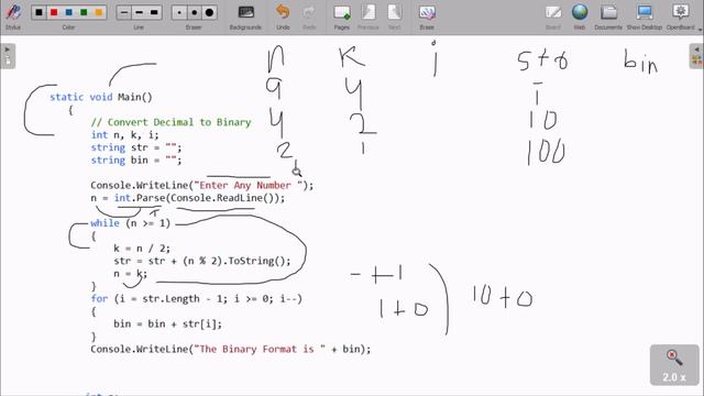 Convert Decimal to Binary in C# смотреть онлайн