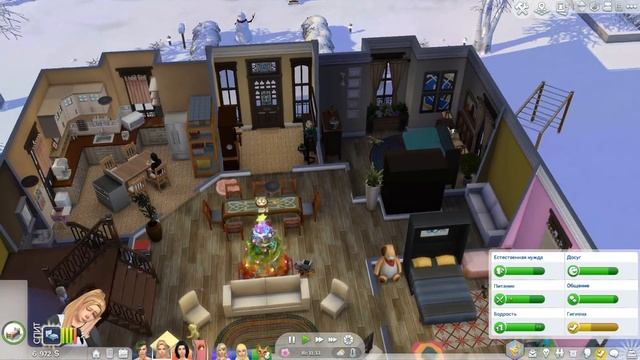 Выгнали с новогодней вечеринки ? - The Sims 4 Папины Дочки (Девочки Джокера) смотреть онлайн