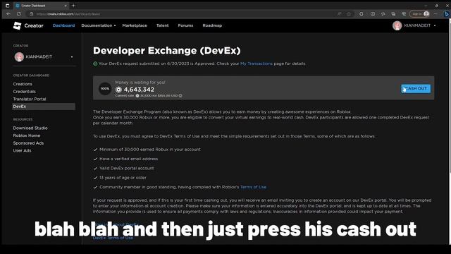 CONVERTING $4,000,000 ROBUX TO REAL LIFE MONEY (Roblox DevEx) FULL PROCCESS As A Small Developer смотреть онлайн