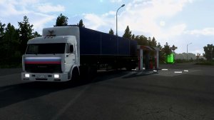 Заставка сериала дальнобойщики в игре Euro truck simulator 2. Тихий огонёк моей души.
