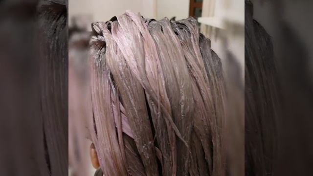 Красим красивый блонд. Растяжка цвета от тёмных корней к светлым концам. смотреть онлайн