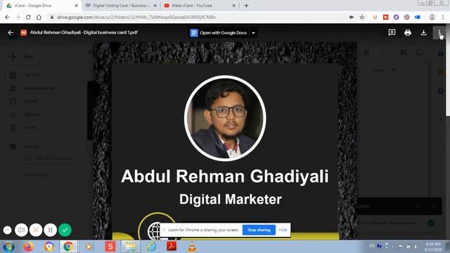 How to make Url Link of your Portable Digital vCard PDF - Makevcard.com смотреть онлайн