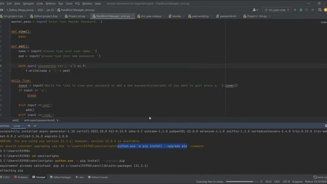 how to upgrade pip in pychram/python. смотреть онлайн