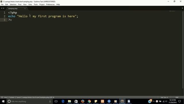 start with php. Very basic php prorgam | learn php step by step смотреть онлайн