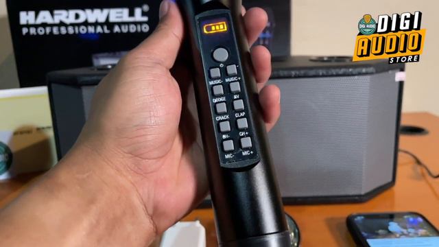 Speaker Karaoke Portable Bluetooth Charger + 2 Microphone Wireless HARDWELL CURVE 9 смотреть онлайн
