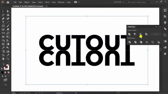 Try this, Simple Cutout Text Effect Design | Adobe Illustrator Tutorials смотреть онлайн