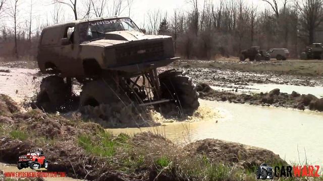 Wheel Stand Time With Punisher Chevy At The Bridge Mud Bog смотреть онлайн